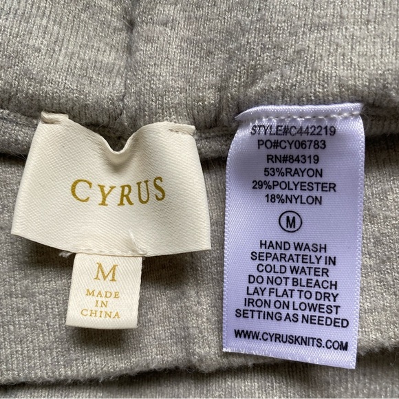 Cyrus Wide Leg Sweater Ankle Pants Size M - Picture 4 of 4